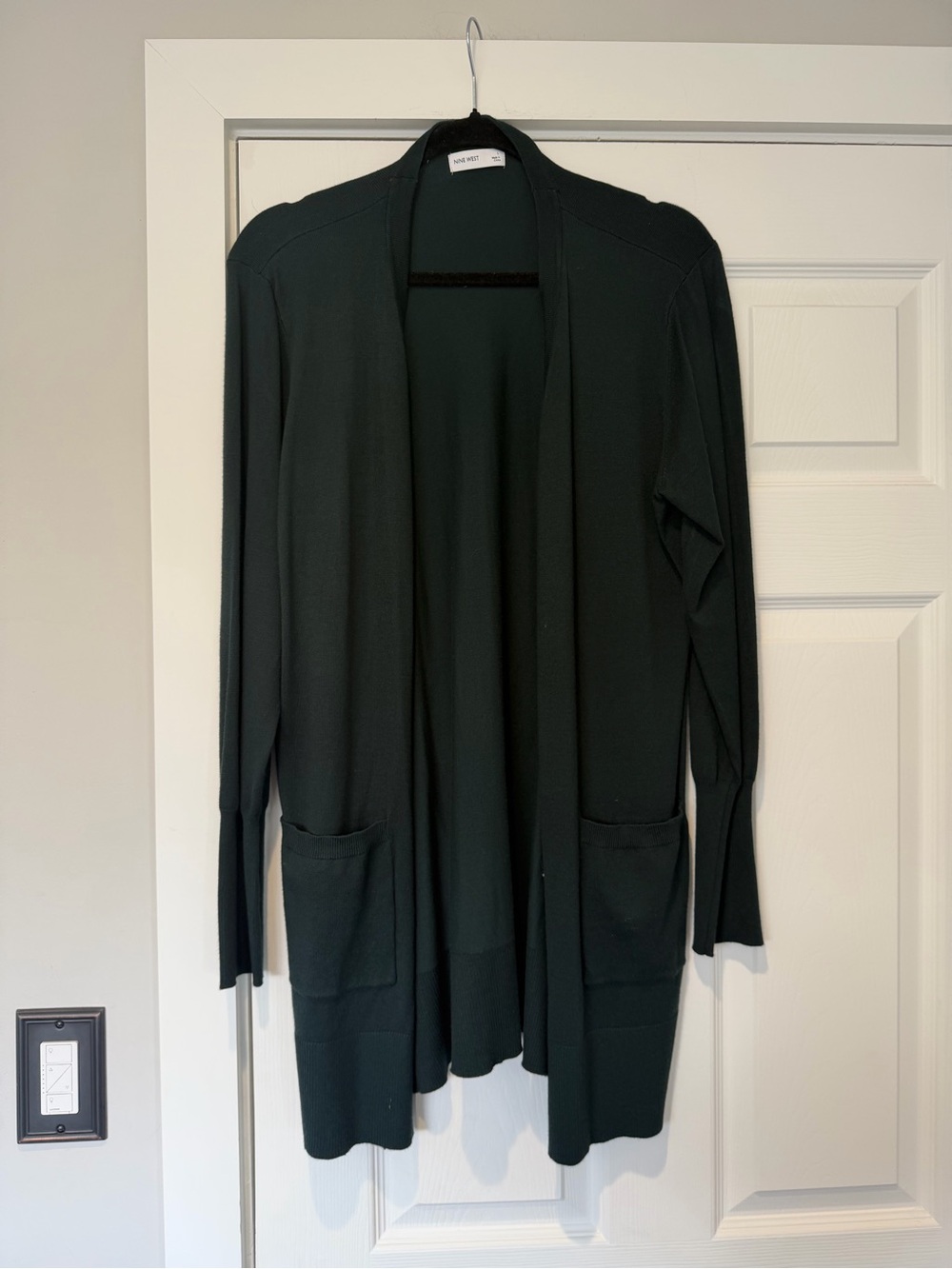 NWOT ✅ Nine West Women’s Cardigan in “Forest Green” Size Large 💚
